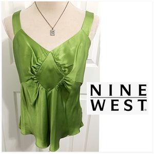Nine West, 💯% Silk camisole Style Top